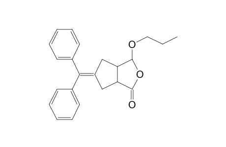 3-Oxabicyclo[3.3.0]octan-2-one, 7-(diphenylmethylene)-4-propyloxy-, (E)-