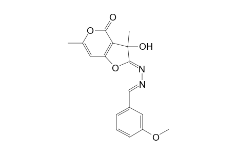 (2Z)-2,3-Dihydro-3-hydroxy-2-[(2E)-(3-methoxybenzylidene)hydrazinylidene]-3,6-dimethyl-4H-furo[3,2-c]pyran-4-one