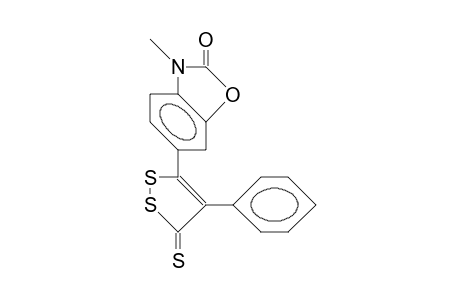 5-(N-Methyl-2-oxo-2,3-dihydro-benzoxazol-6-yl)-4-phenyl-1,2-dithiole-3-thione