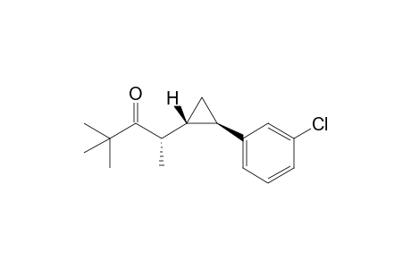 (S)-trans 2-(2'-(3-chlorophenyl)cyclopropyl)-4,4-dimethylpentan-3-one