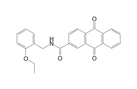 2-Anthracenecarboxamide, N-[(2-ethoxyphenyl)methyl]-9,10-dihydro-9,10-dioxo-