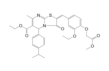 5H-thiazolo[3,2-a]pyrimidine-6-carboxylic acid, 2-[[3-ethoxy-4-(2-methoxy-2-oxoethoxy)phenyl]methylene]-2,3-dihydro-7-methyl-5-[4-(1-