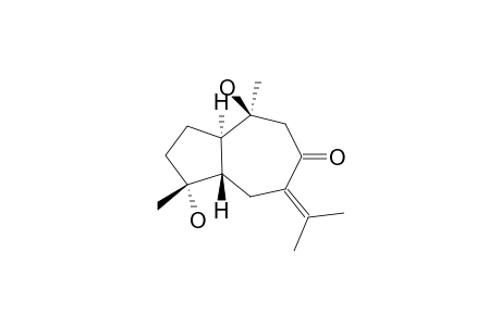 4,10-EPIZEDOARONDIOL;(1-ALPHA,4-ALPHA,5-BETA,10-BETA)-4,5-DIHYDROXY-7-(11)-GUAIEN-8-ONE