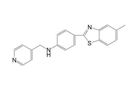 4-pyridinemethanamine, N-[4-(5-methyl-2-benzothiazolyl)phenyl]-
