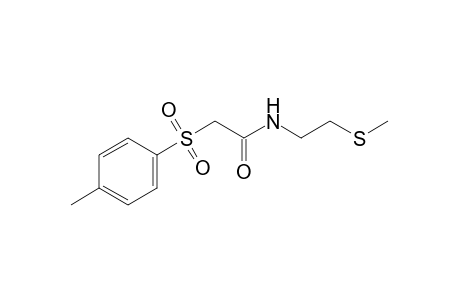 N-[2-(methylthio)ethyl]-2-(p-tolylsulfonyl)acetamide