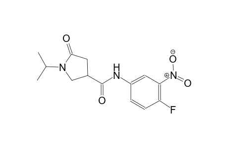1-Isopropyl-5-oxo-pyrrolidine-3-carboxylic acid (4-fluoro-3-nitro-phenyl)-amide