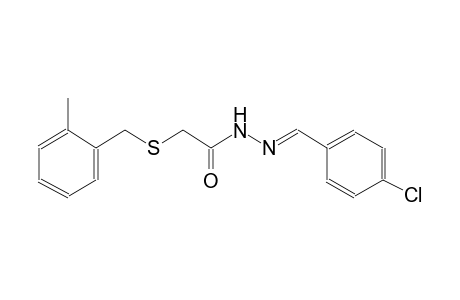 acetic acid, [[(2-methylphenyl)methyl]thio]-, 2-[(E)-(4-chlorophenyl)methylidene]hydrazide