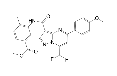 methyl 3-({[7-(difluoromethyl)-5-(4-methoxyphenyl)pyrazolo[1,5-a]pyrimidin-3-yl]carbonyl}amino)-4-methylbenzoate
