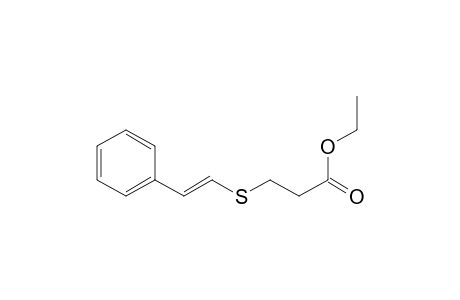 2-(Ethoxycarbonyl)ethyl .beta.-styryl sulfide