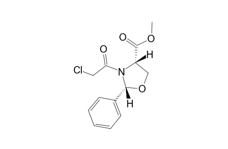 (2R,4S)-3-(2-Chloro-acetyl)-2-phenyl-oxazolidine-4-carboxylic acid methyl ester