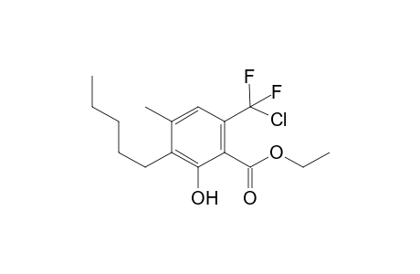 Ethyl 6-[Chloro(difluoro)methyl]-2-hydroxy-4-methyl-3-pentylbenzoate