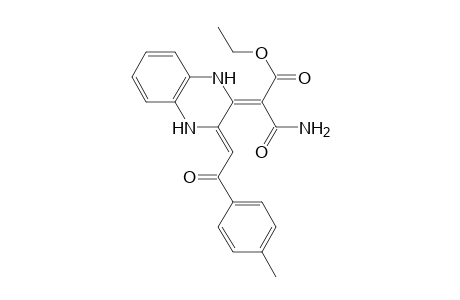 Ethyl (2Z)-3-amino-2-((3Z)-3-[2-(4-methylphenyl)-2-oxoethylidene]-3,4-dihydro-2(1H)-quinoxalinylidene)-3-oxopropanoate