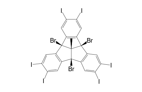 14b,8b,12b-Tribromo-2,3,6,7,10,11-hexaiodo-12d-methyl-4b,8b,12b,12d-tetrahydrodibenzo[2,3:4,5]pentaleno[1,6-ab]indene