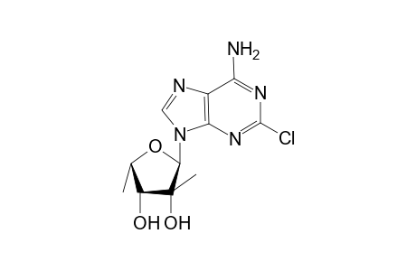 2-Chloro-9-(2'-C-methyl-5'-deoxy-.alpha.-L-lyxofuranosyl)adenine