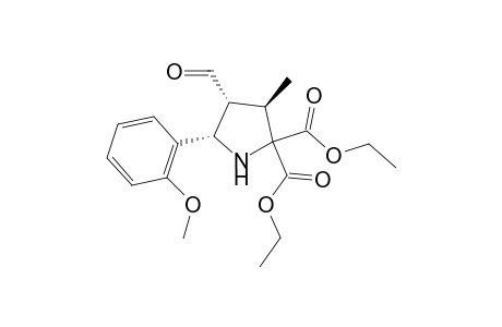 (3R,4R,5S)-5-(2-methoxyphenyl-4-formyl-3-methyl-pyrrolidine-2,2-diethyl dicarboxylate)