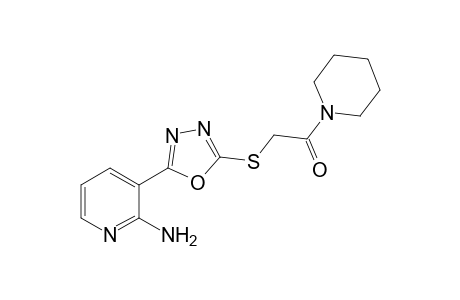 2-[5-(2-Amino-pyridin-3-yl)-[1,3,4]oxadiazol-2-ylsulfanyl]-1-piperidin-1-yl-ethanone