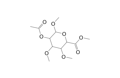 Dimethyl 2-o-acetyl-3,4-di-o-methylhexopyranosiduronate