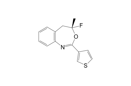 (4S)-4-Fluoro-4-methyl-2-(3-thiophen)-4,5-dihydrobenzo[d]-1,3-oxazepine