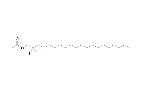 (2-fluoranyl-3-hexadecoxy-2-methyl-propyl) ethanoate