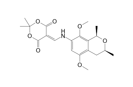 cis-3,4-Dihydro-5,8-dimethoxy-1,3-dimethyl-7-[(4',4'-dimethyl-2',6'-dioxo-3',5'-dioxan-1''-yl)methyleneamino]-1H-2-benzopyran