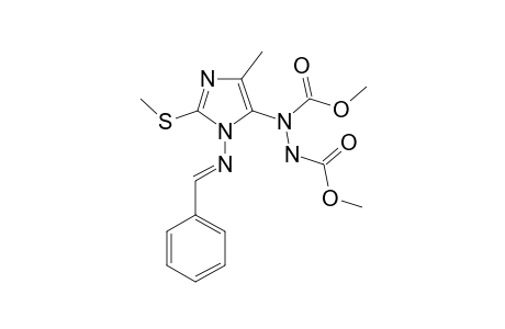 1-BENZYLIDENEAMINO-5-(1,2-DIMETHOXYCARBONYL)-HYDRAZINO-2-METHYLTHIO-4-METHYL-IH-IMIDAZOLE