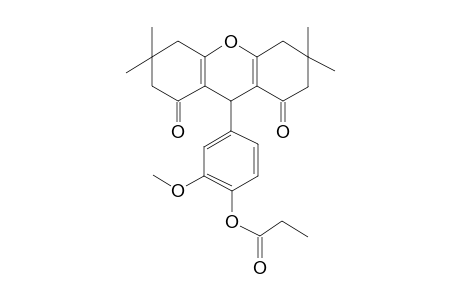 2-Methoxy-4-(3,3,6,6-tetramethyl-1,8-dioxo-2,3,4,5,6,7,8,9-octahydro-1H-xanthen-9-yl)phenyl propionate