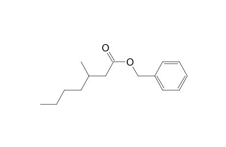 Heptanoic acid, 3-methyl-, phenylmethyl ester