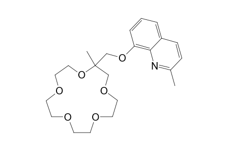 2-Methyl-2-[[8-(2-methylquinolinyl)oxy]methyl]-15-crown