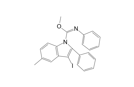 Methyl 3-iodo-5-methyl-N,2-diphenyl-1H-indole-1-carbimidate