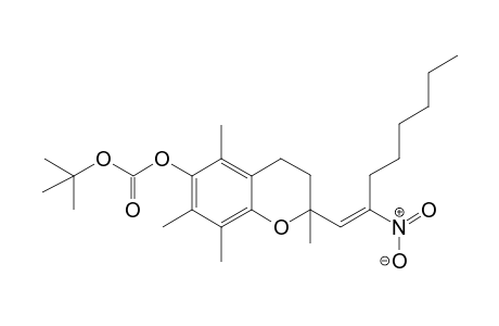 tert-butyl [2,5,7,8-tetramethyl-2-[(E)-2-nitrooct-1-enyl]chroman-6-yl] carbonate
