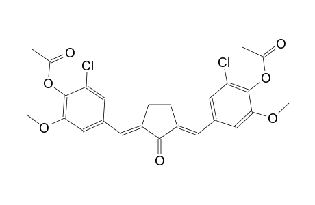 4-((E)-{(3E)-3-[4-(acetyloxy)-3-chloro-5-methoxybenzylidene]-2-oxocyclopentylidene}methyl)-2-chloro-6-methoxyphenyl acetate