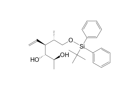 (2S,3S,4R,5S)-1-O-((t-butyldiphenyl)silyl)-2-methyl-3-vinylhexane-1,4,5-triol