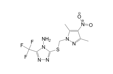 4H-1,2,4-triazol-4-amine, 3-[[(3,5-dimethyl-4-nitro-1H-pyrazol-1-yl)methyl]thio]-5-(trifluoromethyl)-
