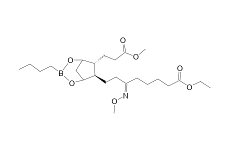 1-Methyl-20-ethyl 9a,11a-dihydroxy-15-methyloxime-2,3,4,5,20-pentanor-19-carboxyprostanoate n-butylboronate ester