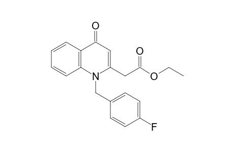1,4-dihydro-1-(p-fluorobenzyl)-4-oxo-2-quinolineacetic acid, ethyl ester
