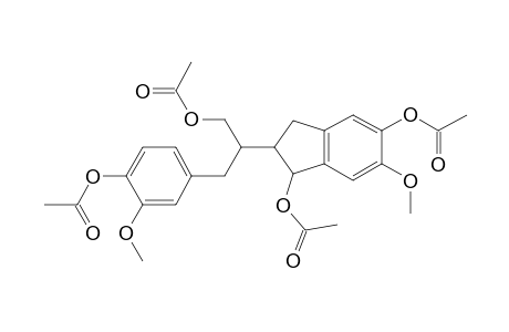 1H-Indene-1,5-diol, 2-[2-[4-(acetyloxy)-3-methoxyphenyl]-1-[(acetyloxy)methyl]ethyl]-2,3-dihydro-6-methoxy-, diacetate
