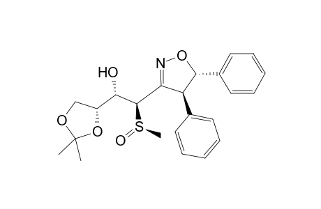 (4S,5S,1'R*,2S*,3'R)-4,5-Diphenyl-3-(2'-hydroxy-3',4'-isopropylidenedioxy-1'-methylsulfinyl)butylisoxazoline