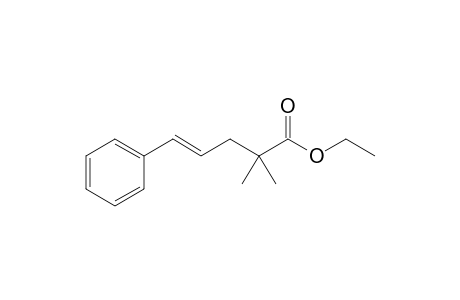 (E)-2,2-dimethyl-5-phenyl-4-pentenoic acid ethyl ester