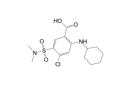 4-chloro-2-(cyclohexylamino)-5-[(dimethylamino)sulfonyl]benzoic acid