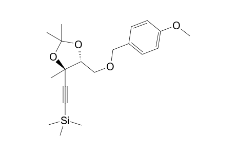 4-[2'-(Trimethylsilyl)ethynyl]-5-[(p-methoxybenzyl)oxymethyl]-2,2,4-trimethyl-1,3-dioxolane