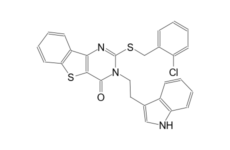 2-[(2-chlorobenzyl)sulfanyl]-3-[2-(1H-indol-3-yl)ethyl][1]benzothieno[3,2-d]pyrimidin-4(3H)-one