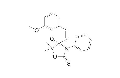 2-THIOXO-3-PHENYL-5,5-DIMETHYL-8'-METHOXY-SPIRO-(1,3-OXAZOLIDINE-4,2'-[2-H]-CHROMENE)