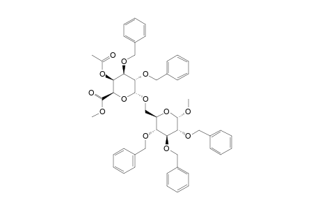 METHYL-O-[METHYL-(4-O-ACETYL-2,3-DI-O-BENZYL-ALPHA-D-GALACTOPYRANOSYL)-URONATE]-(1->6)-2,3,4-TRI-O-BENZYL-ALPHA-GLUCOPYRANOSIDE