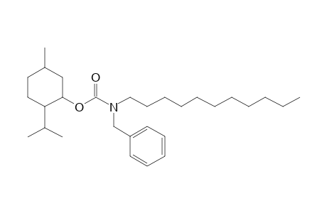 Carbonic acid, monoamide, N-benzyl-N-undecyl-, menthyl ester