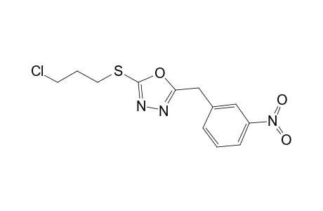 2-(3-Chloropropylthio)-5-(3-nitrobenzyl)-1,3,4-oxadiazole