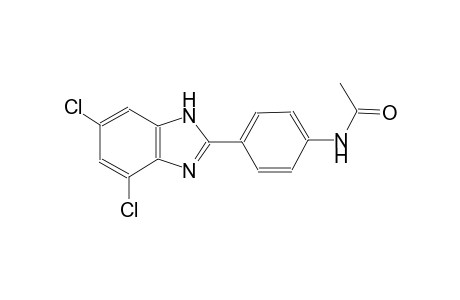 N-[4-(4,6-dichloro-1H-benzimidazol-2-yl)phenyl]acetamide