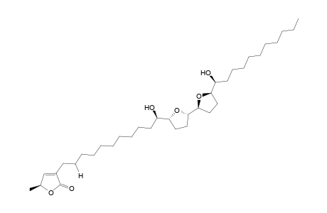 (2S)-2-methyl-4-[(11R)-11-oxidanyl-11-[(2R,5S)-5-[(2S,5R)-5-[(1S)-1-oxidanylundecyl]oxolan-2-yl]oxolan-2-yl]undecyl]-2H-furan-5-one