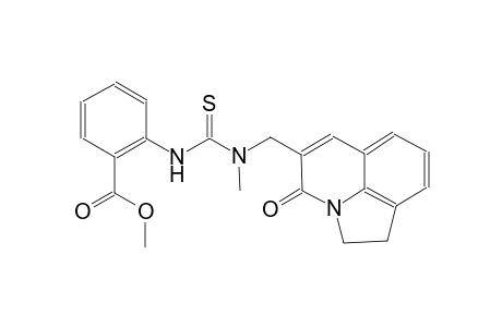benzoic acid, 2-[[[[(1,2-dihydro-4-oxo-4H-pyrrolo[3,2,1-ij]quinolin-5-yl)methyl]methylamino]carbonothioyl]amino]-, methyl ester