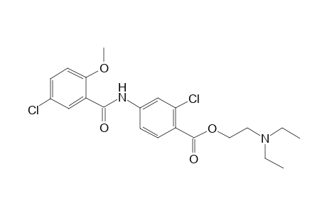2-(Diethylamino)ethyl 2-chloro-4-[(5-chloro-2-methoxybenzoyl)amino]benzoate