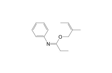 (Z)-2-Methyl-2-buten-1-yl N-Phenylpropanimidate